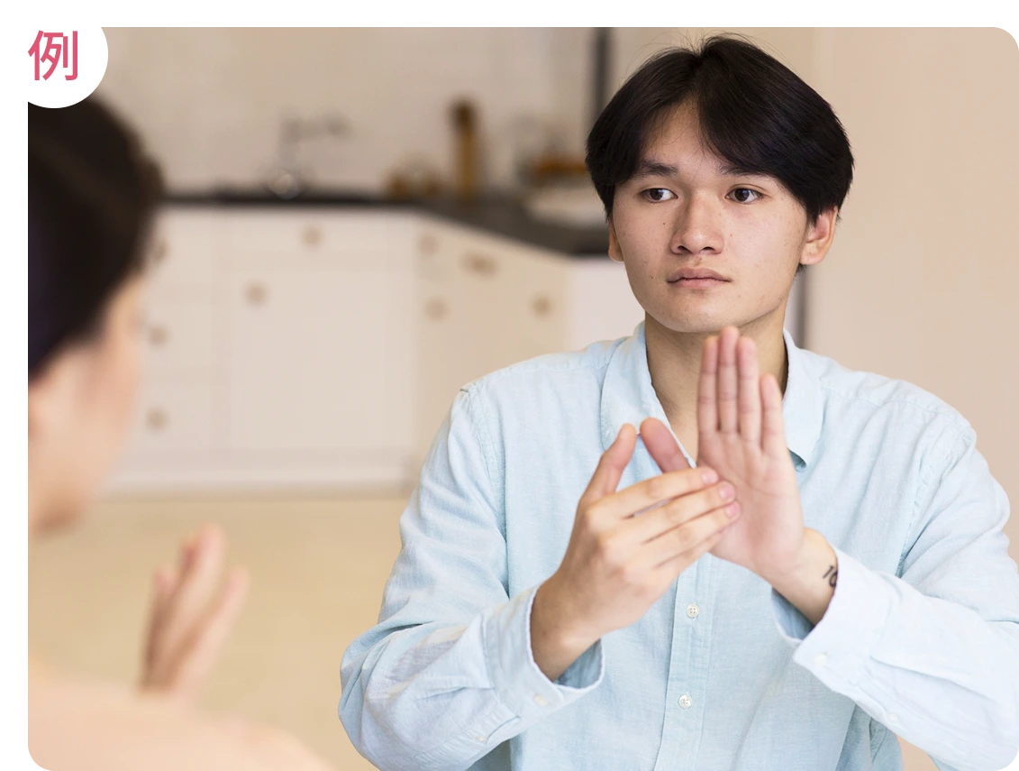 全国手話検定を表すアイコン